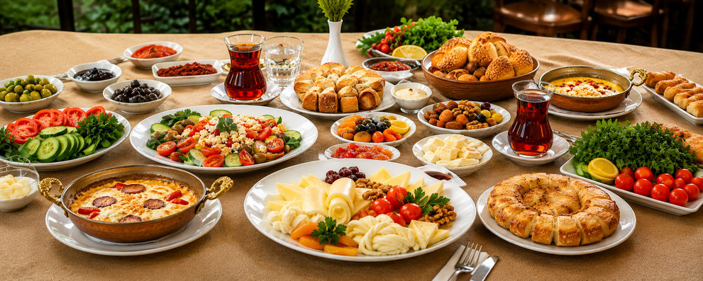 Türk mutfağından bir sofra
